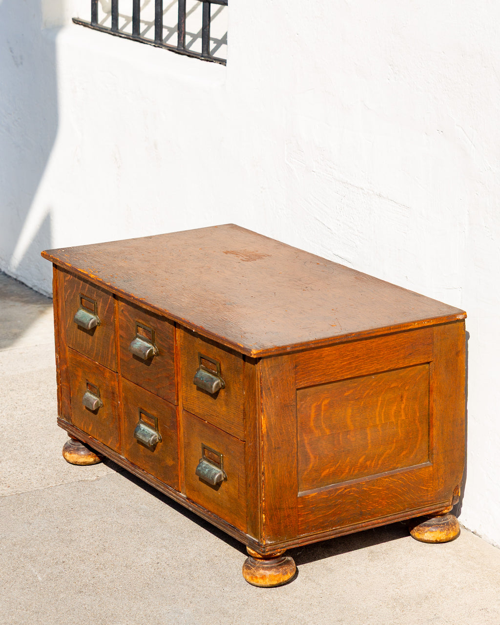 Antique Card Catalog Chest