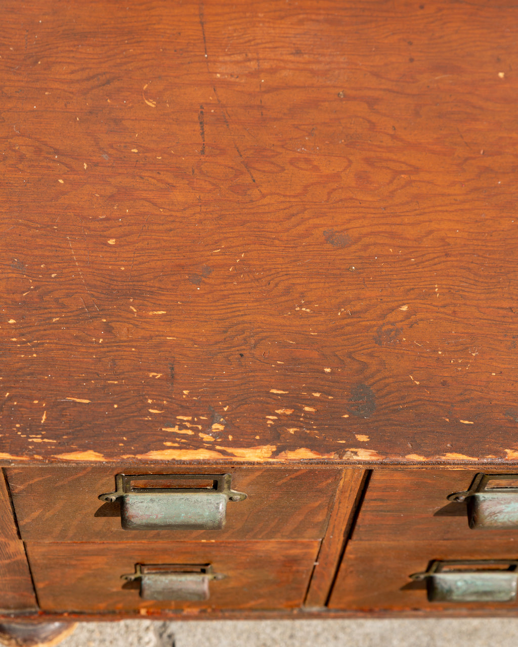 Antique Card Catalog Chest