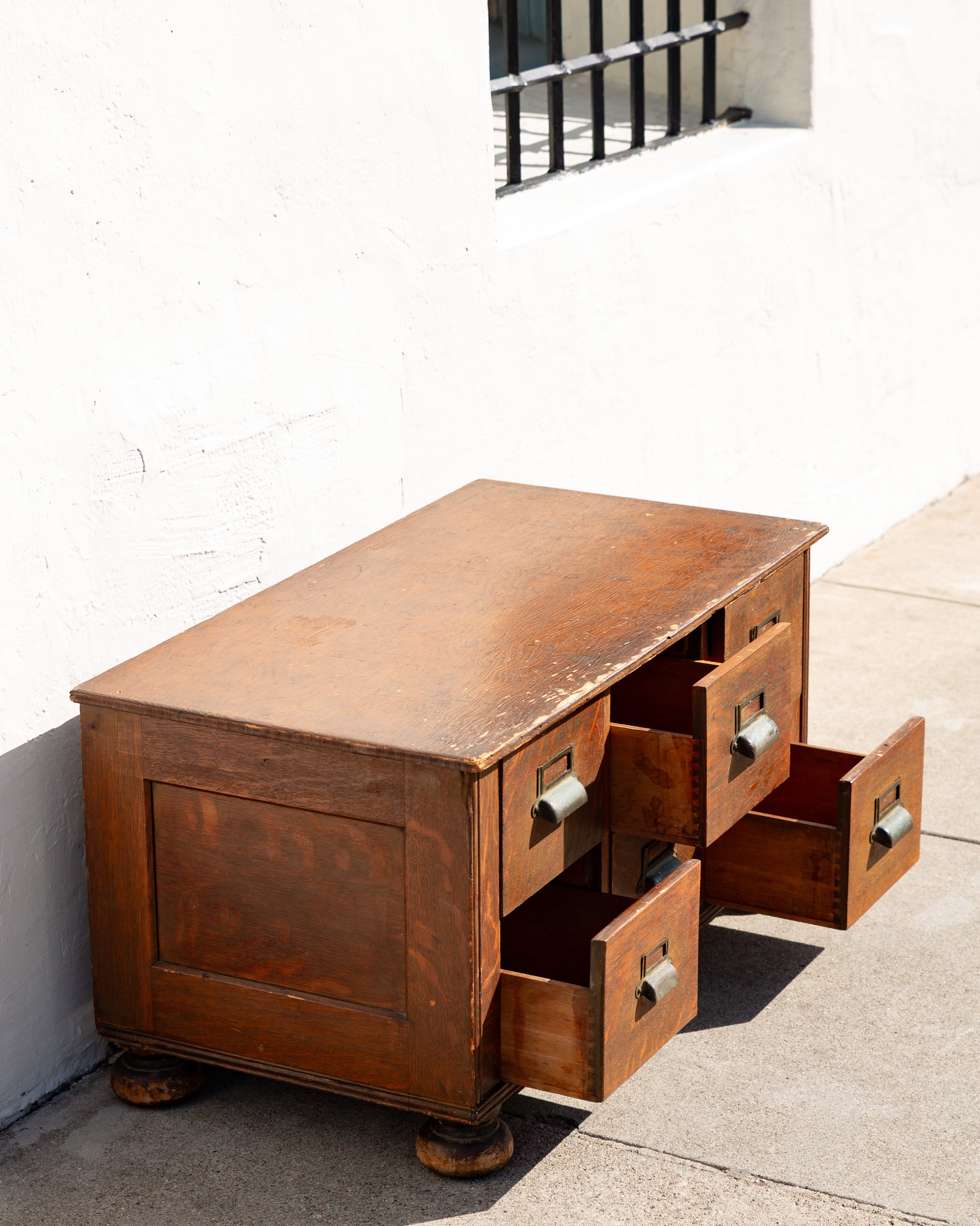 Antique Card Catalog Chest