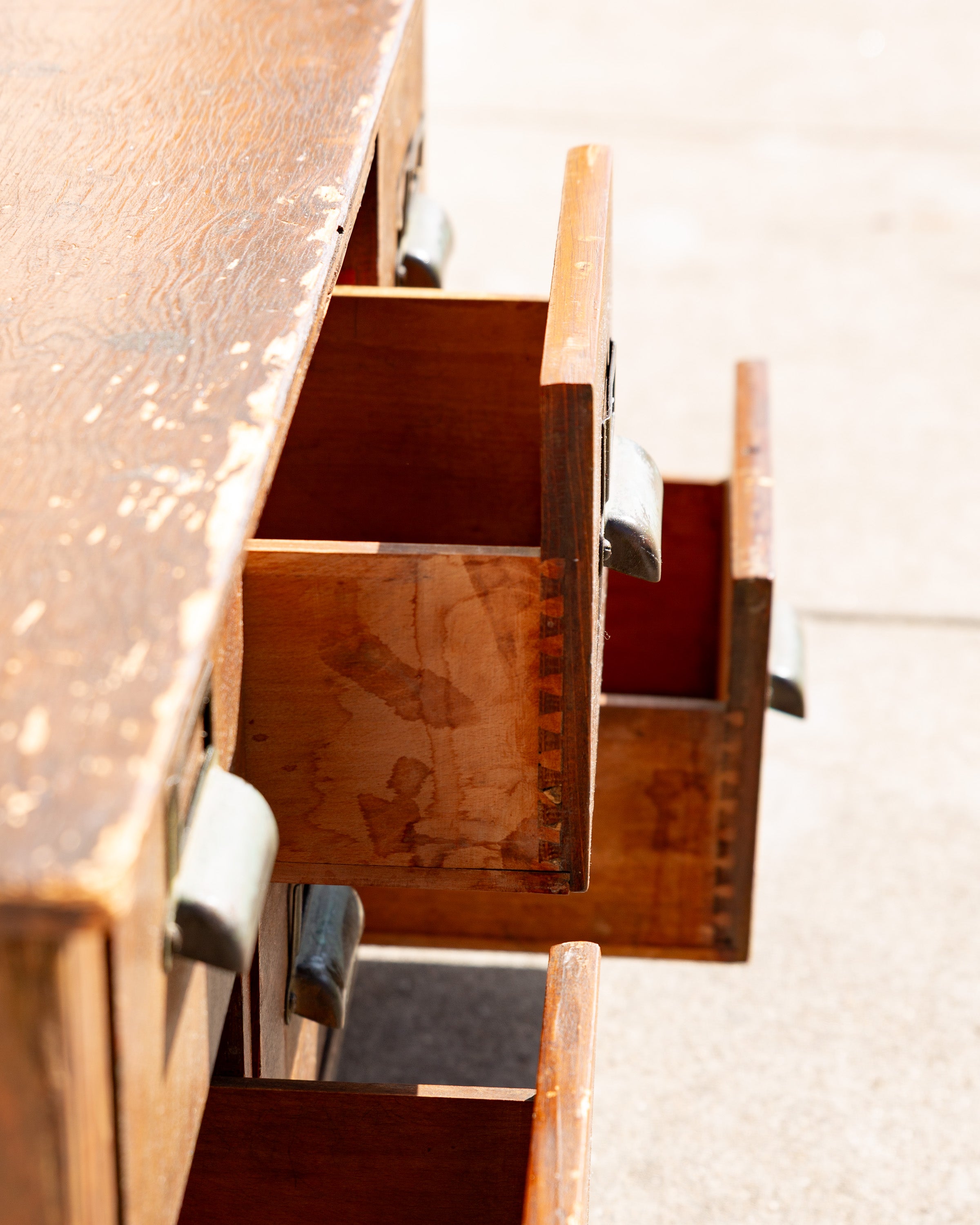 Antique Card Catalog Chest