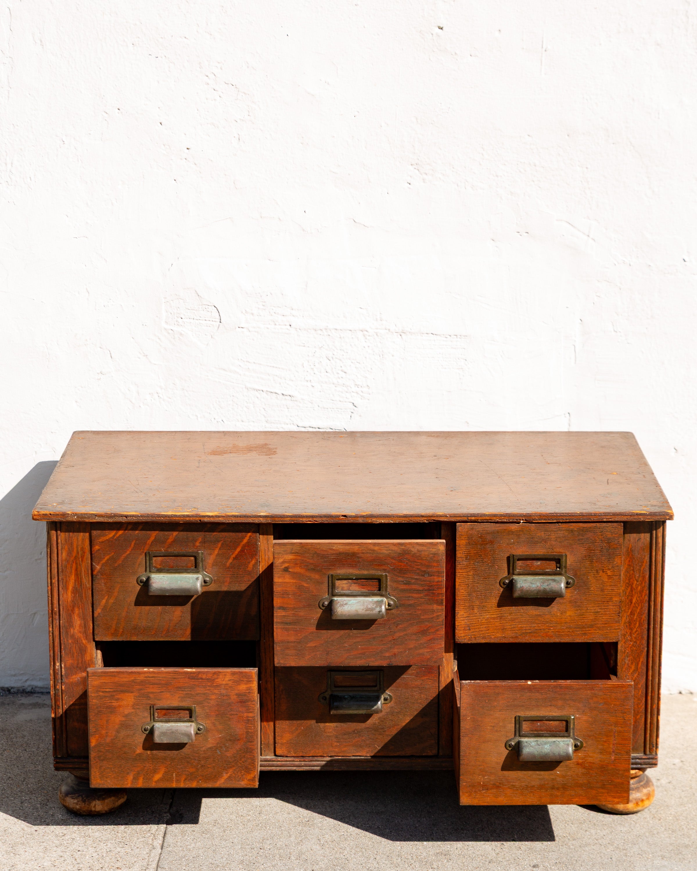 Antique Card Catalog Chest