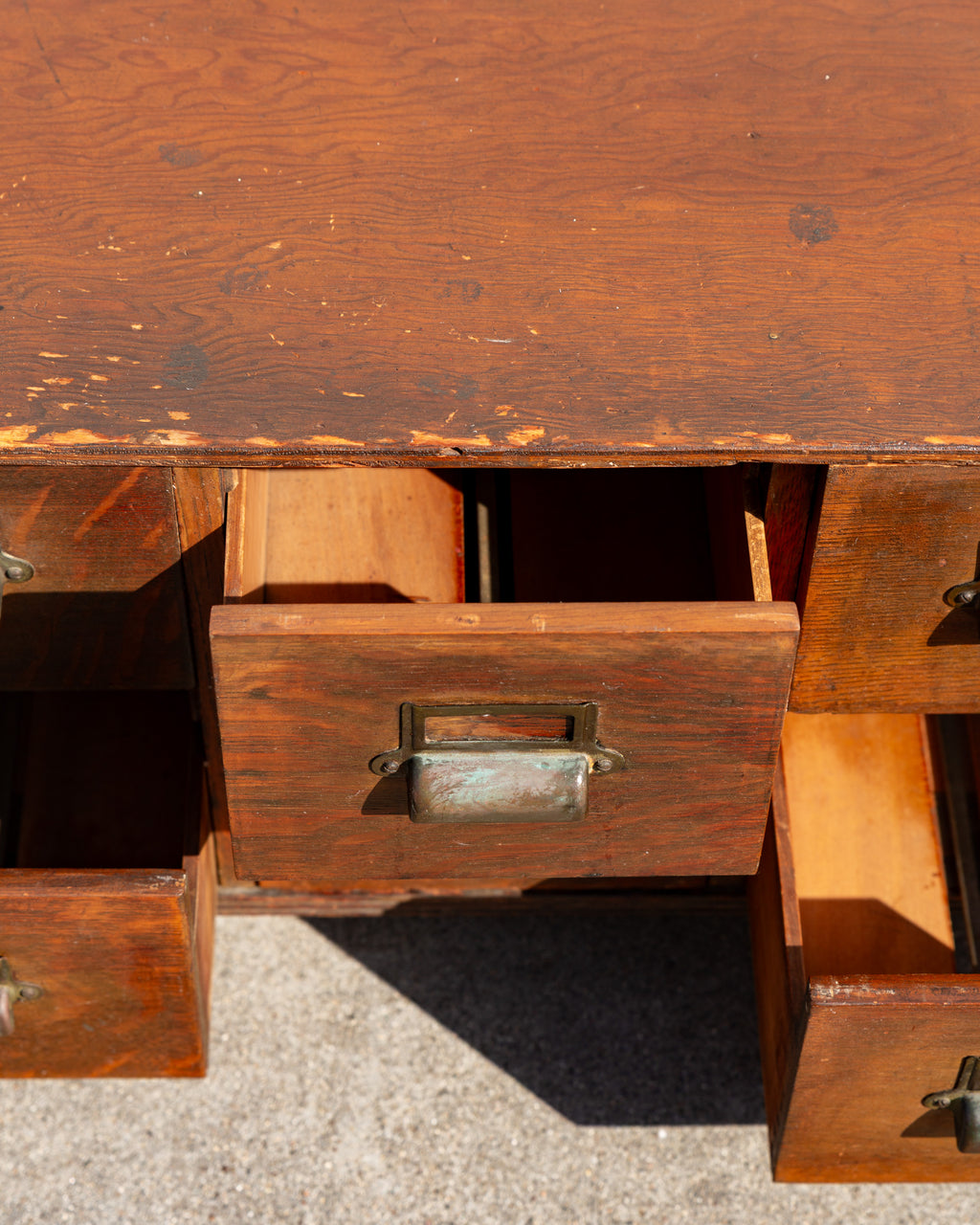 Antique Card Catalog Chest