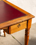 Antique Solid Oak Writing Table