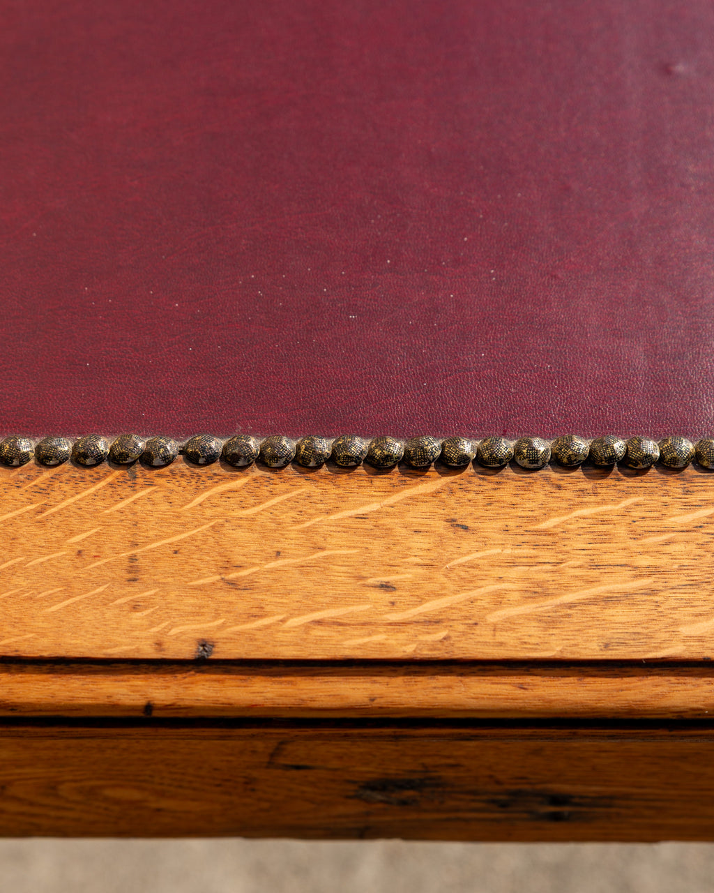 Antique Solid Oak Writing Table