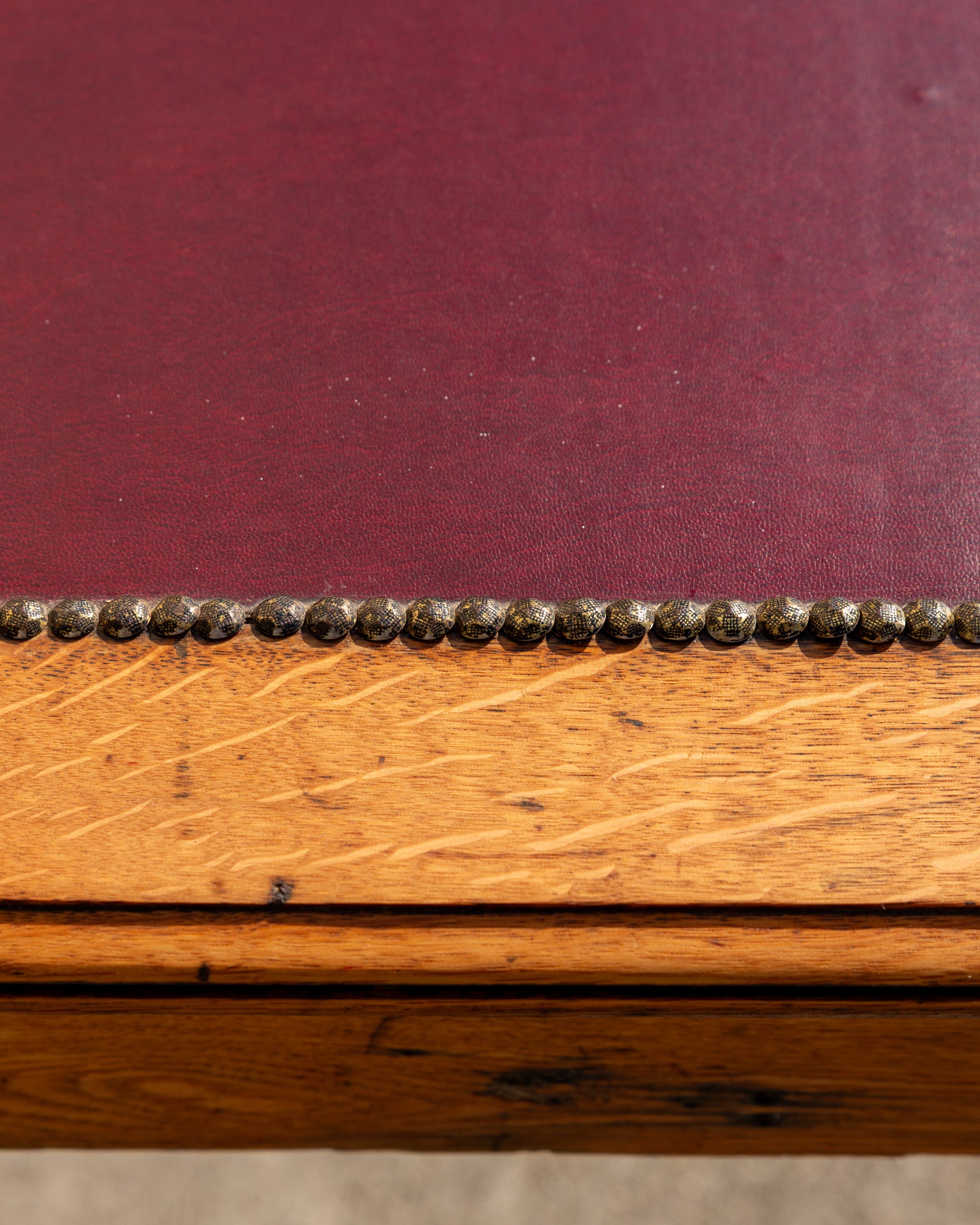 Antique Solid Oak Writing Table