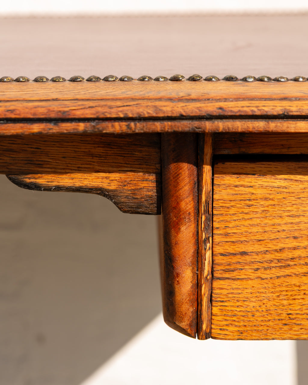 Antique Solid Oak Writing Table