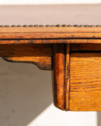 Antique Solid Oak Writing Table