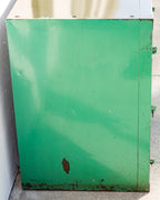 Vintage Industrial Bank of Locker in Weathered Teal Paint
