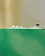 Vintage Industrial Bank of Locker in Weathered Teal Paint