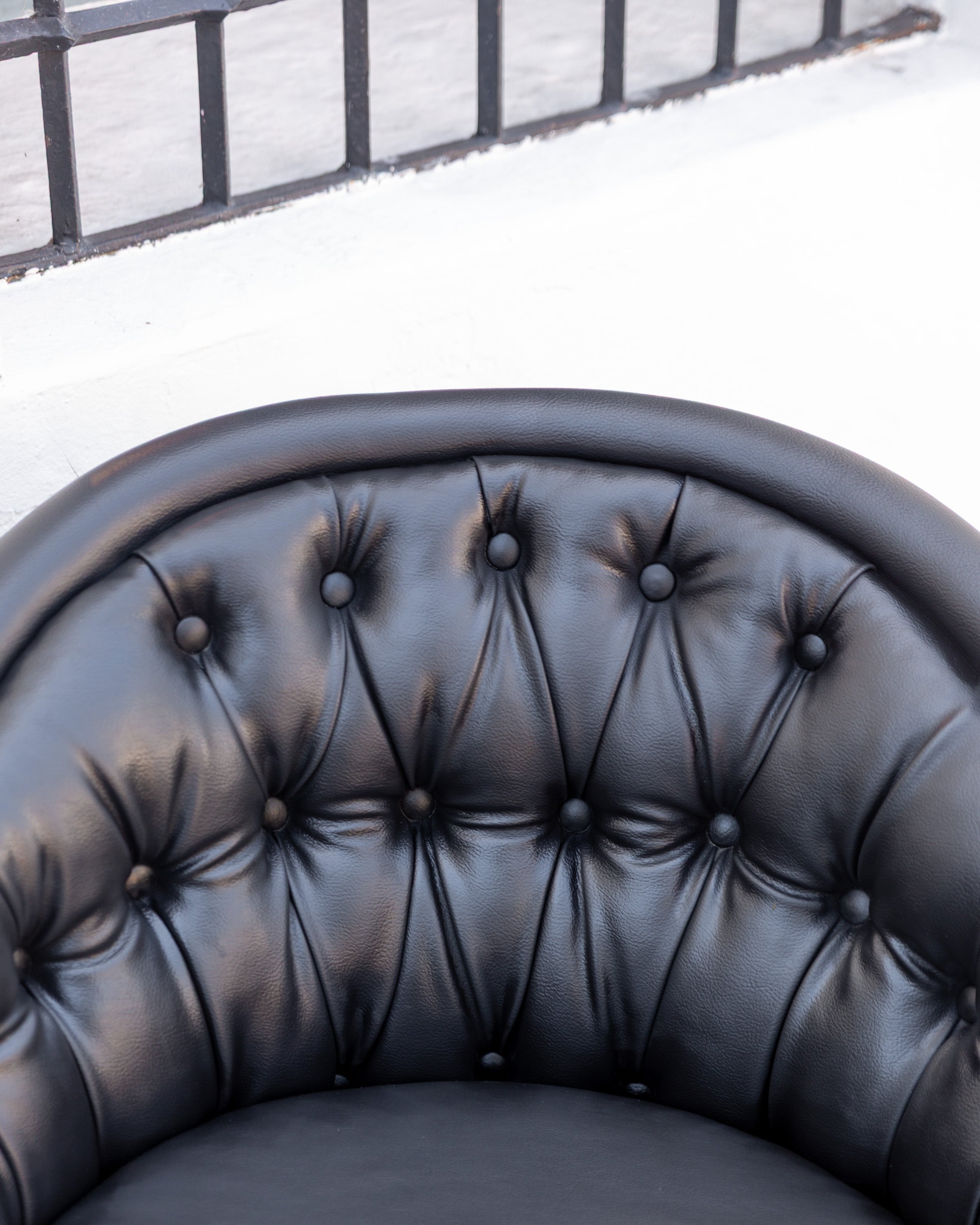 1960s Chromcraft Tufted Swivel Lounge Chair