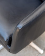 1960s Chromcraft Tufted Swivel Lounge Chair