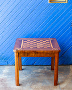 Mid-Century German Inlaid Wood Game Table