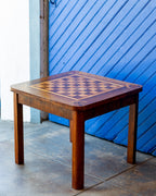 Mid-Century German Inlaid Wood Game Table
