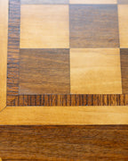 Mid-Century German Inlaid Wood Game Table