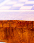 Mid-Century German Inlaid Wood Game Table