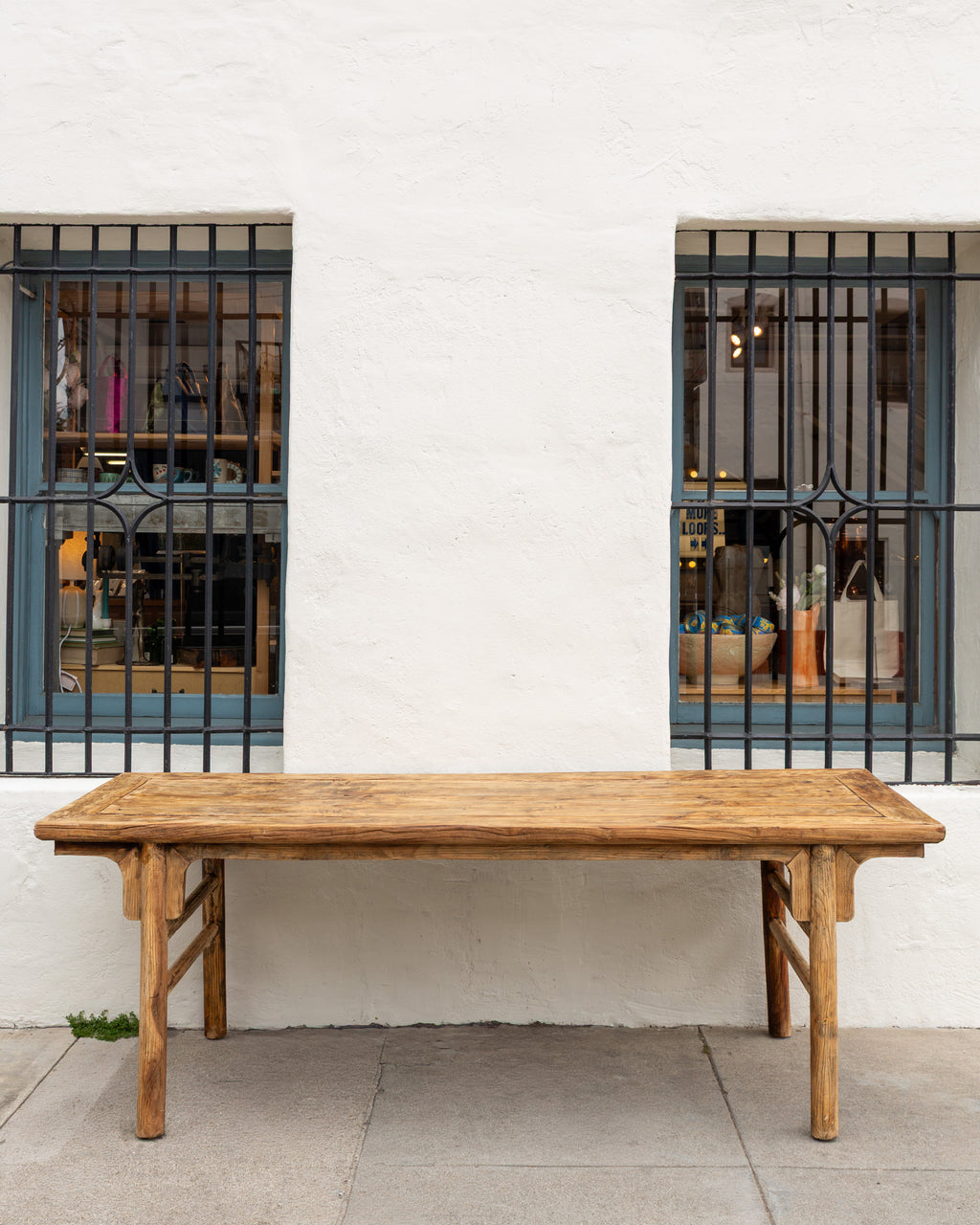 19th Century Chinese Northend Elmwood Farmhouse Table