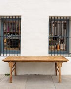 19th Century Chinese Northend Elmwood Farmhouse Table