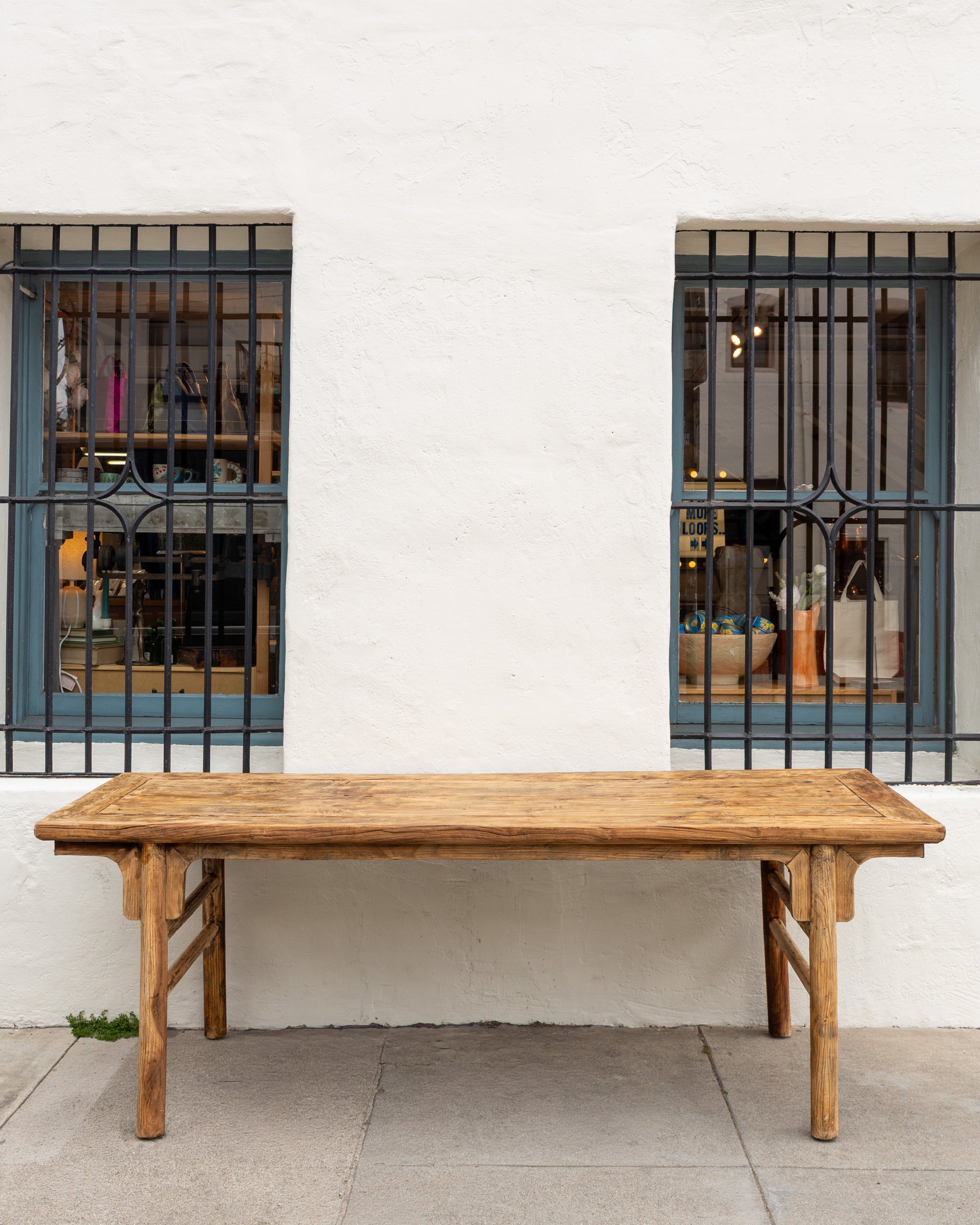 19th Century Chinese Northend Elmwood Farmhouse Table