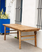 19th Century Chinese Northend Elmwood Farmhouse Table