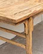 19th Century Chinese Northend Elmwood Farmhouse Table