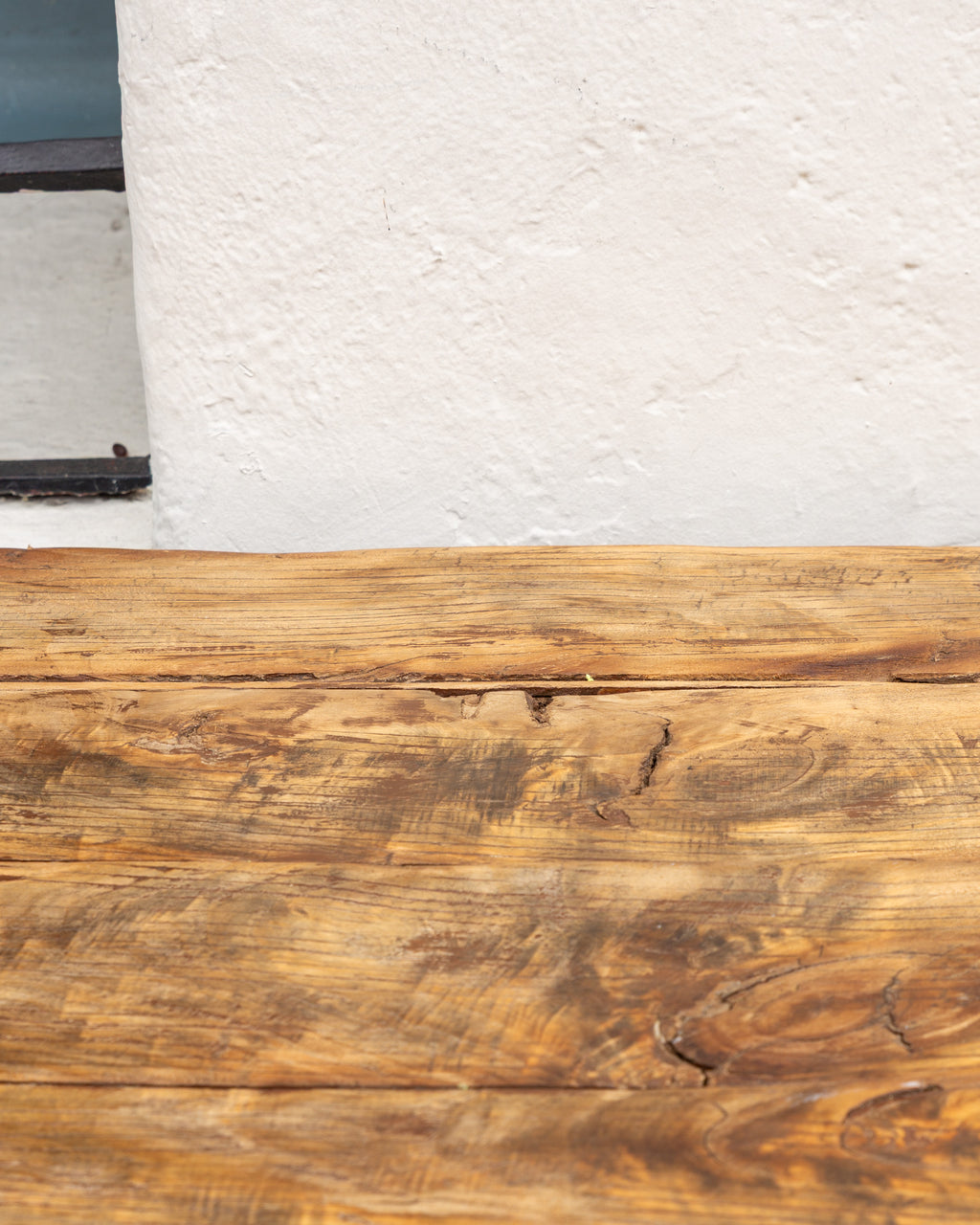 19th Century Chinese Northend Elmwood Farmhouse Table