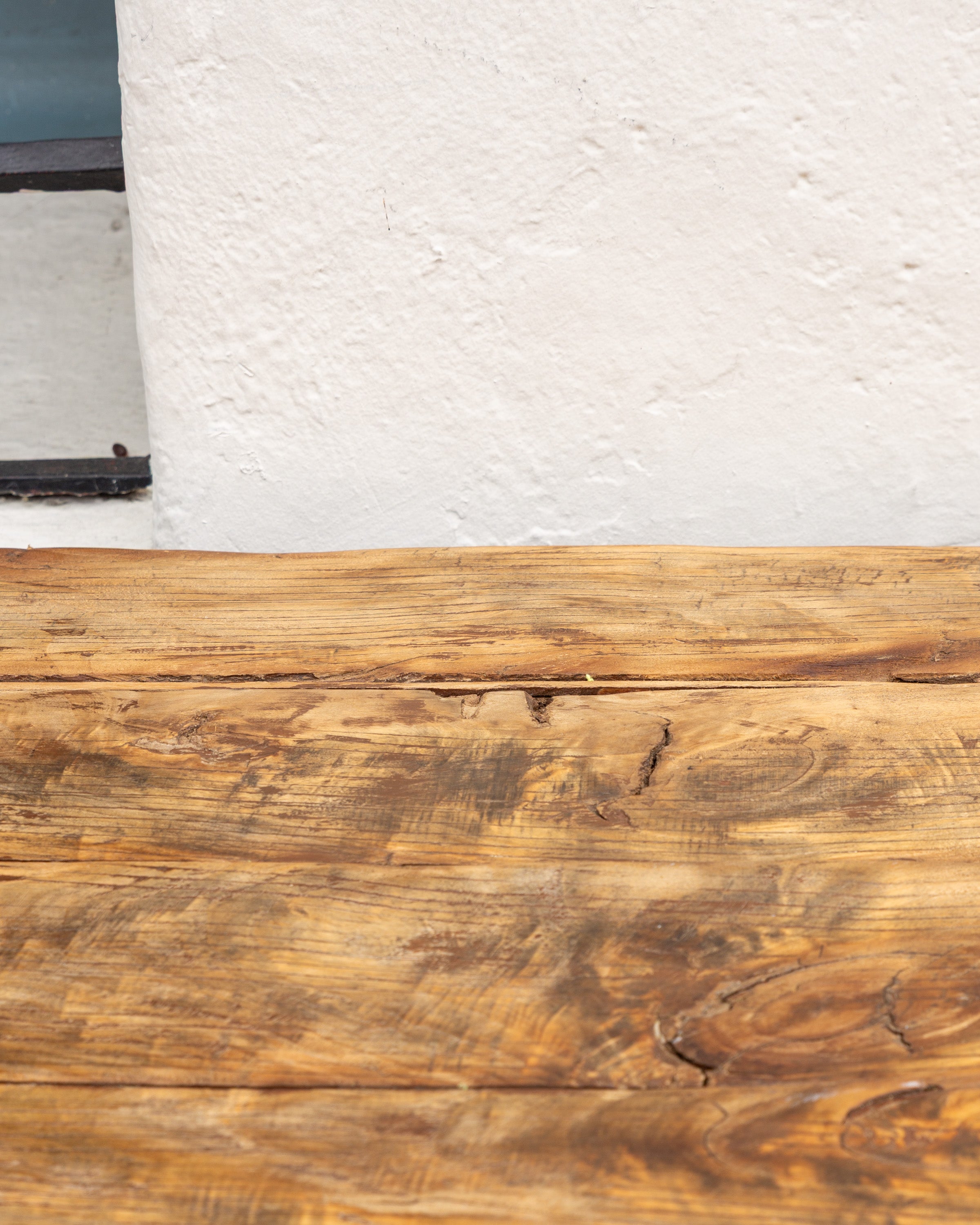19th Century Chinese Northend Elmwood Farmhouse Table