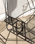 Pair of Vintage Iron Rocking Chair with Cup Holder