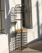 Vintage Arthur Umanoff Mid Century Iron Wine Rack
