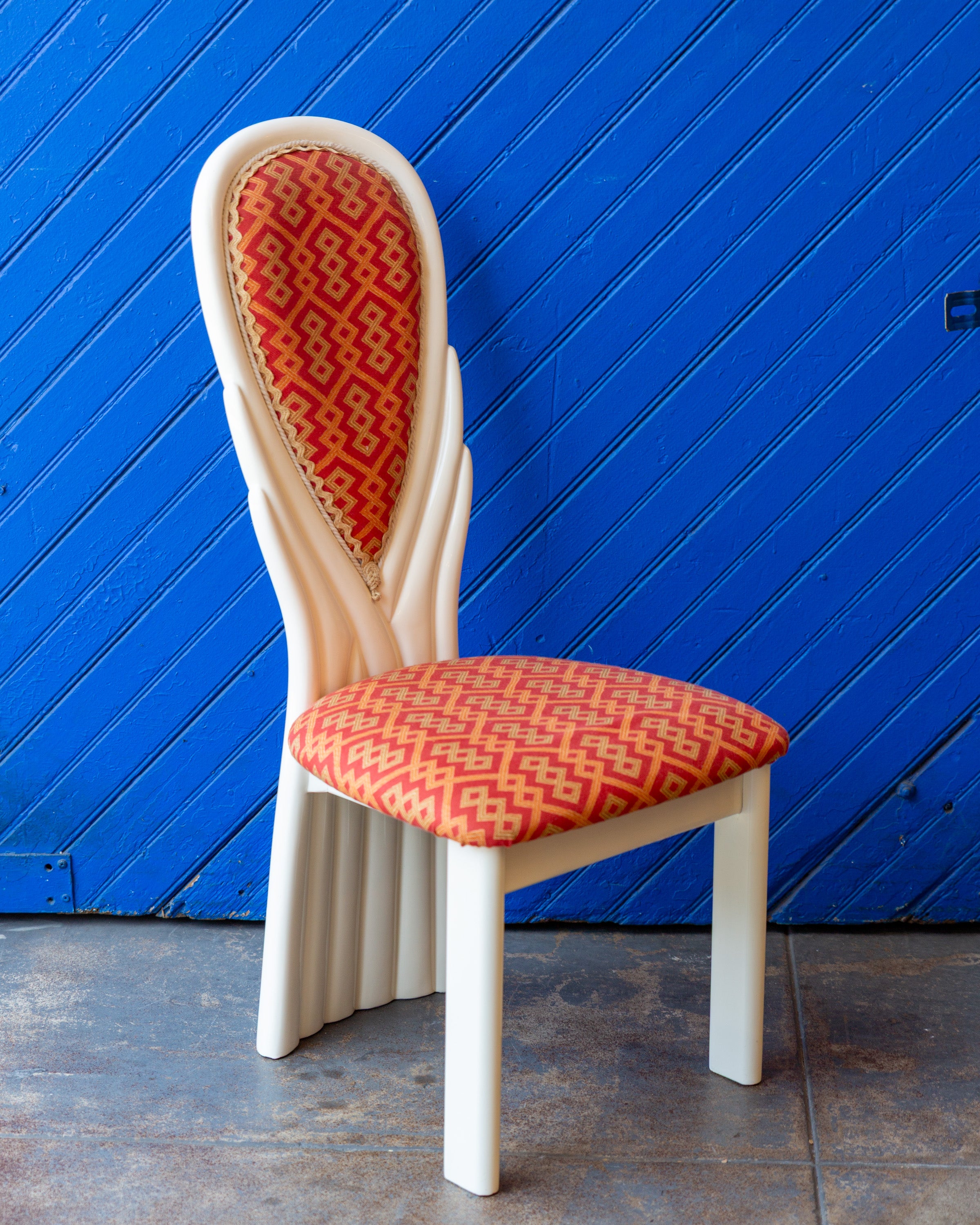 1980s Italian Postmodern Sculpted Chair by Manoch, Italy
