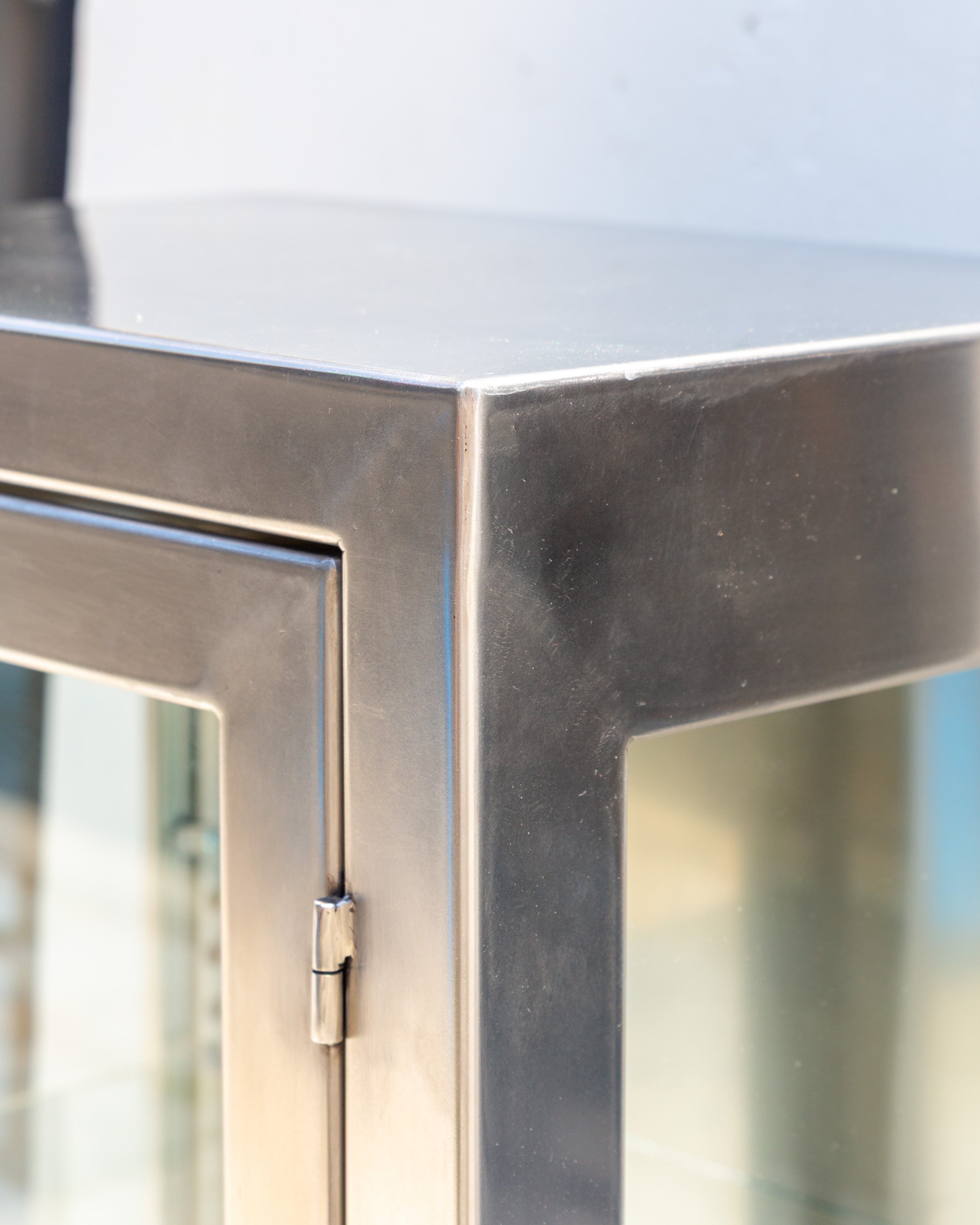 Vintage Stainless Medical Cabinet
