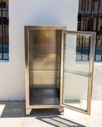 Vintage Stainless Medical Cabinet