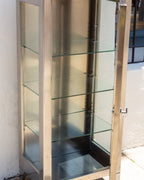 Vintage Stainless Medical Cabinet