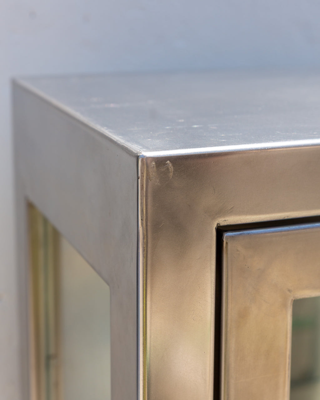 Vintage Stainless Medical Cabinet