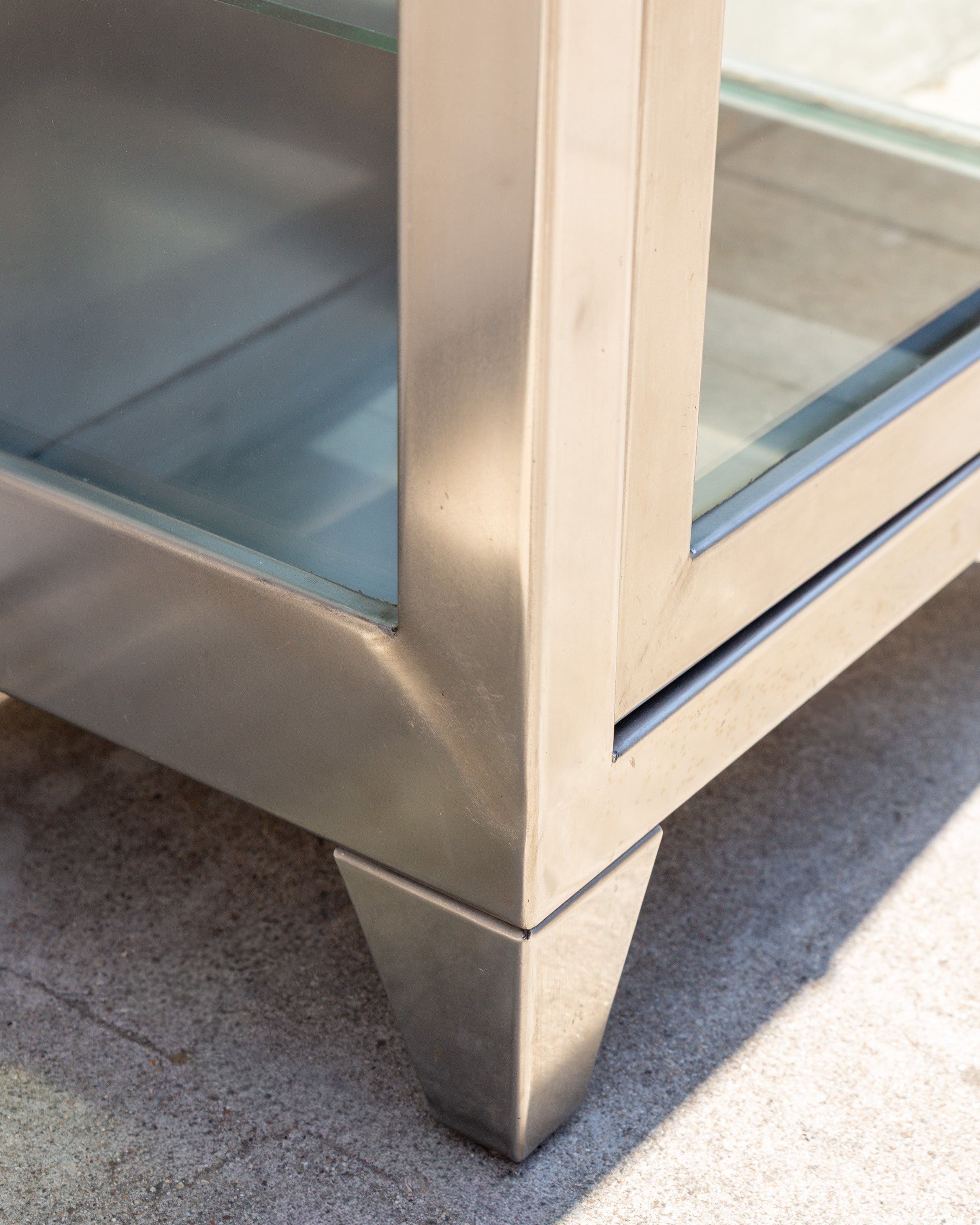 Vintage Stainless Medical Cabinet