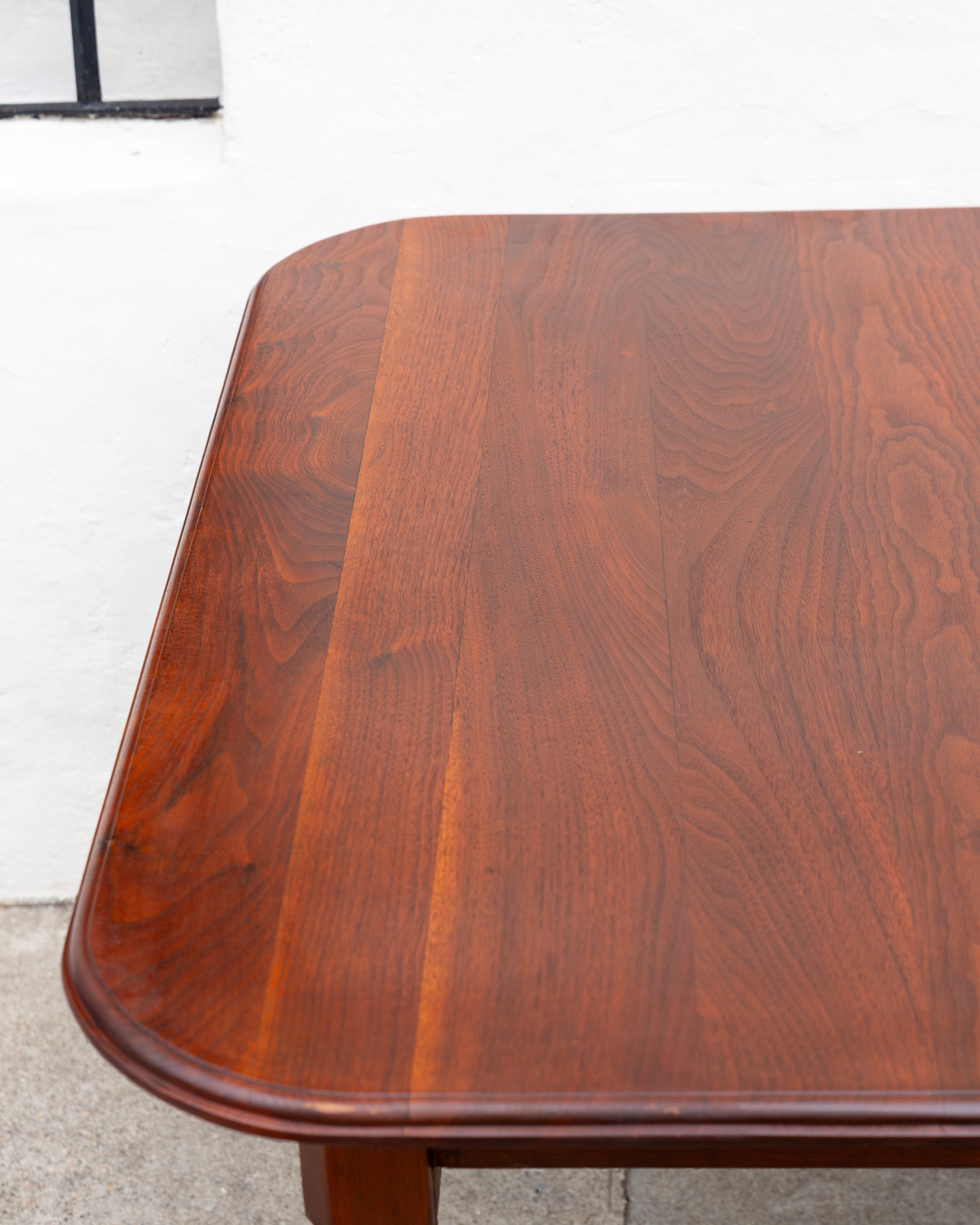 Antique Solid Walnut Extension Dining Table Includes One Leaf