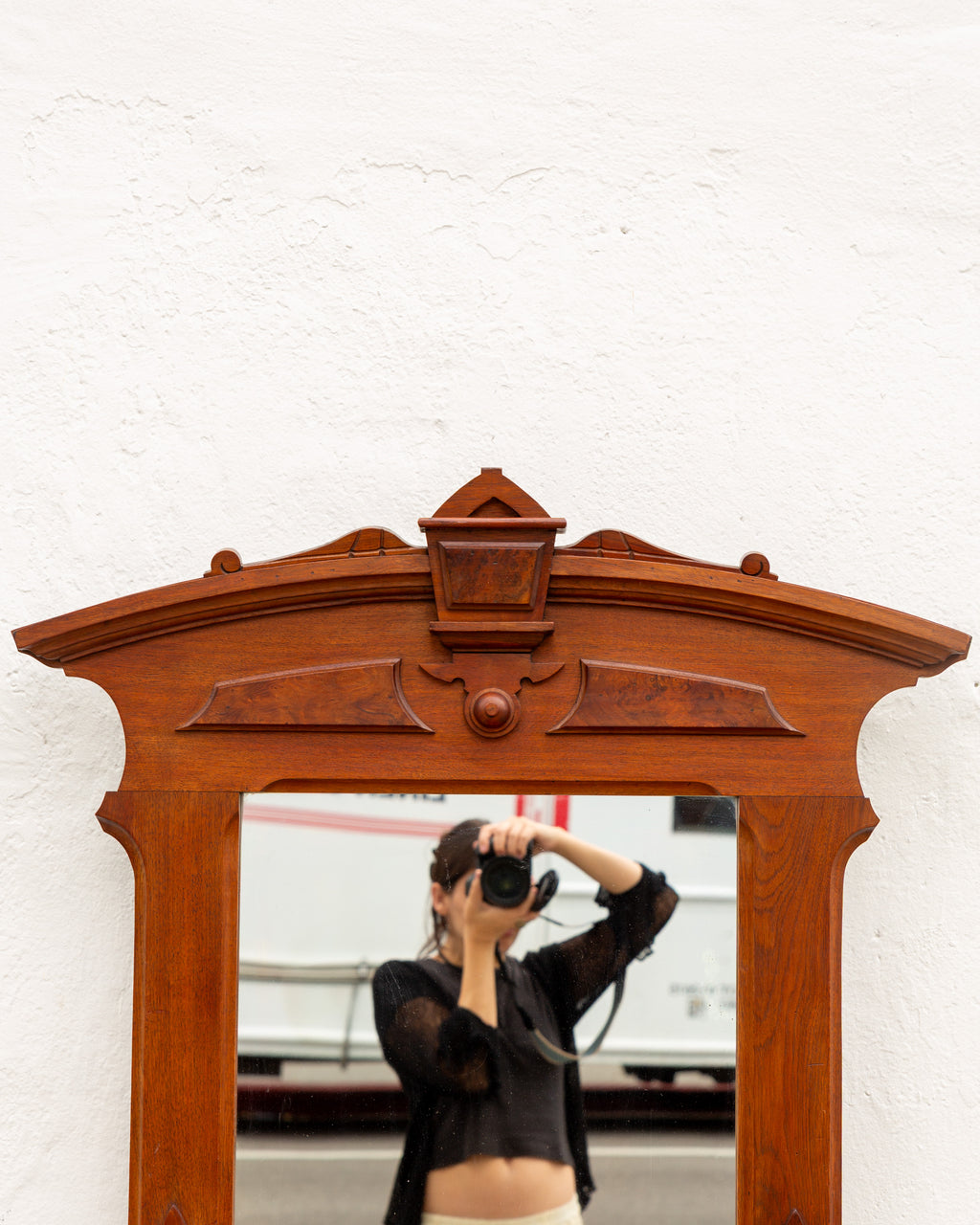 Victorian East Lake Chest of Drawers & Mirror