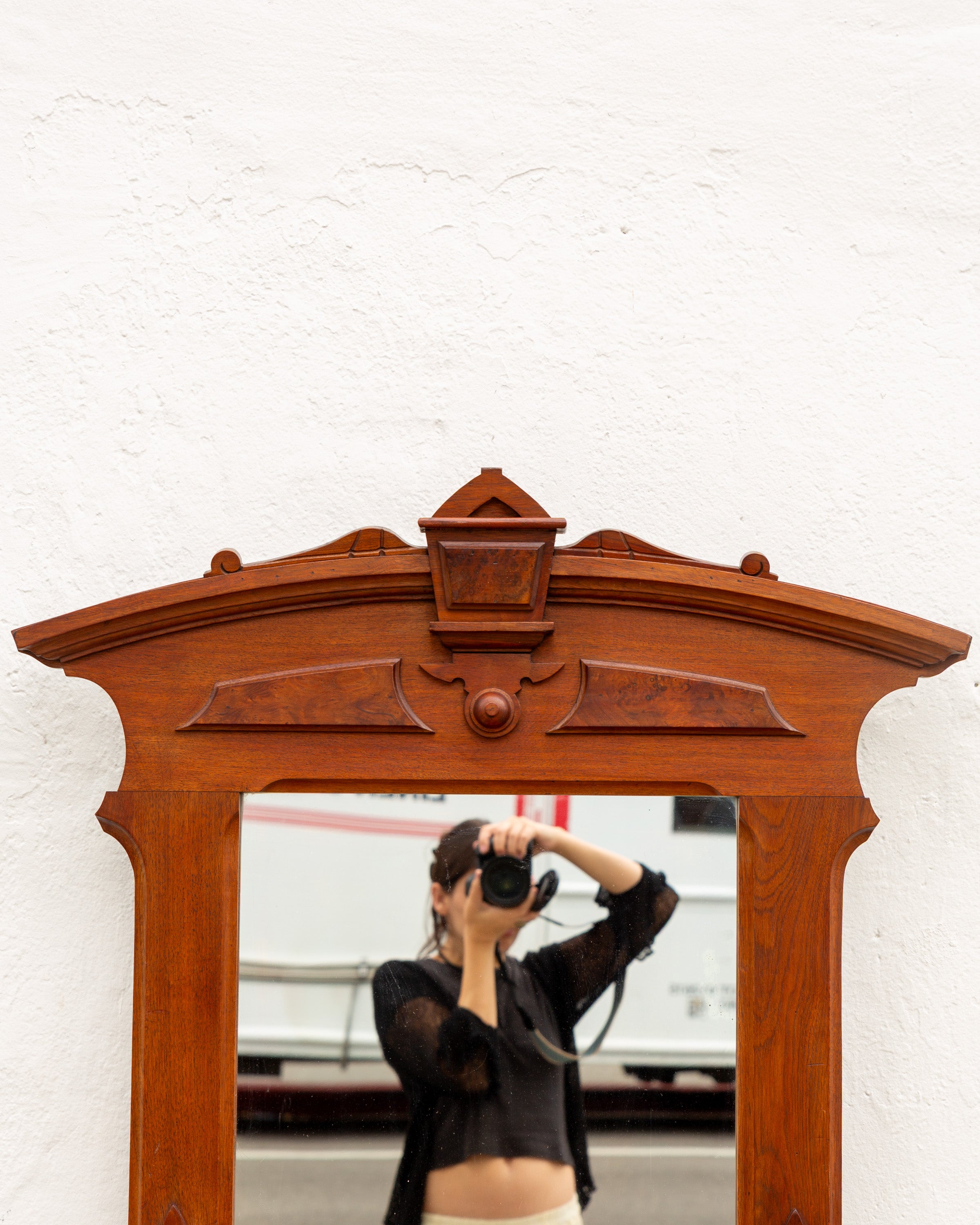 Victorian East Lake Chest of Drawers & Mirror