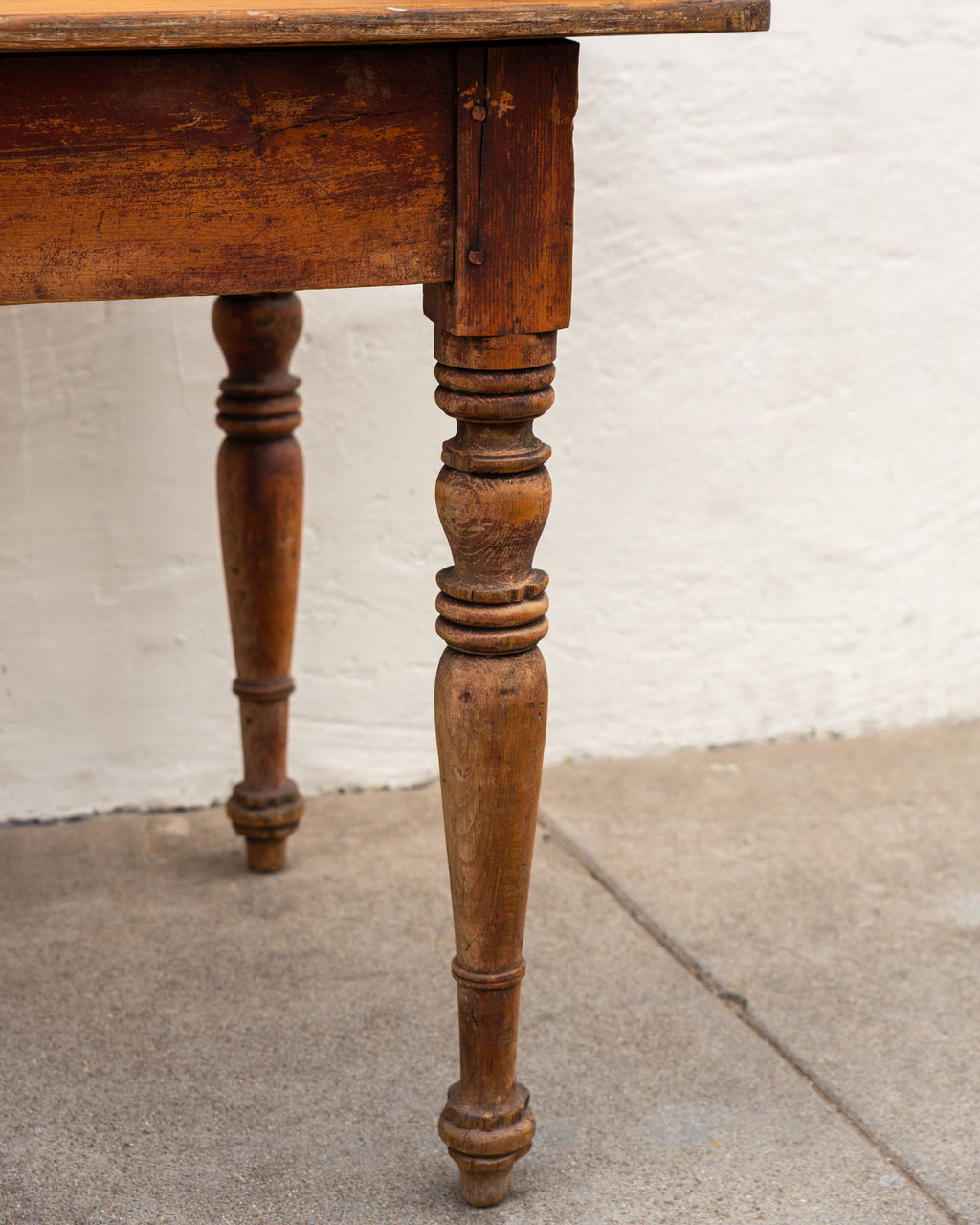 Vintage Primitive Wood Dining Table