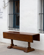 Late 1900'S Drexel Heritage Drop Leaf Harvest Table