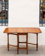 Vintage Drop Leaf Spindle Leg Table