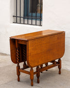 Vintage Drop Leaf Spindle Leg Table
