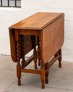 Vintage Drop Leaf Spindle Leg Table