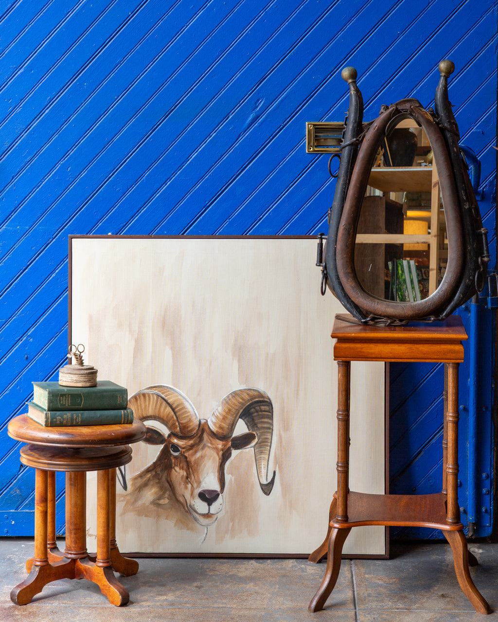 Vintage Horse Collar Mirror