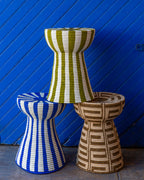 African Rwanda Woven Side Table