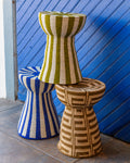 African Rwanda Woven Side Table