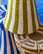 African Rwanda Woven Side Table