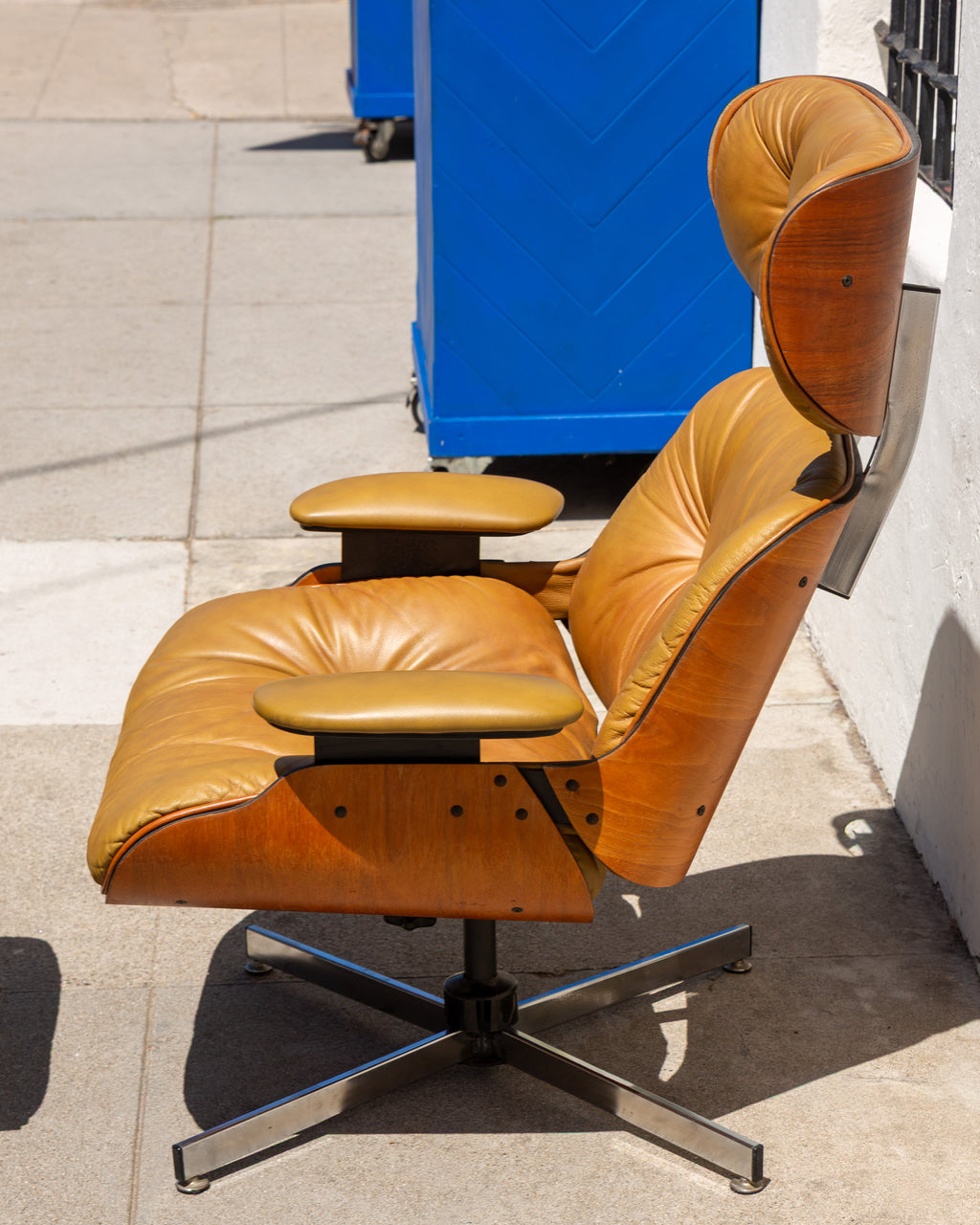 Plywood Chair & Ottoman by Selig