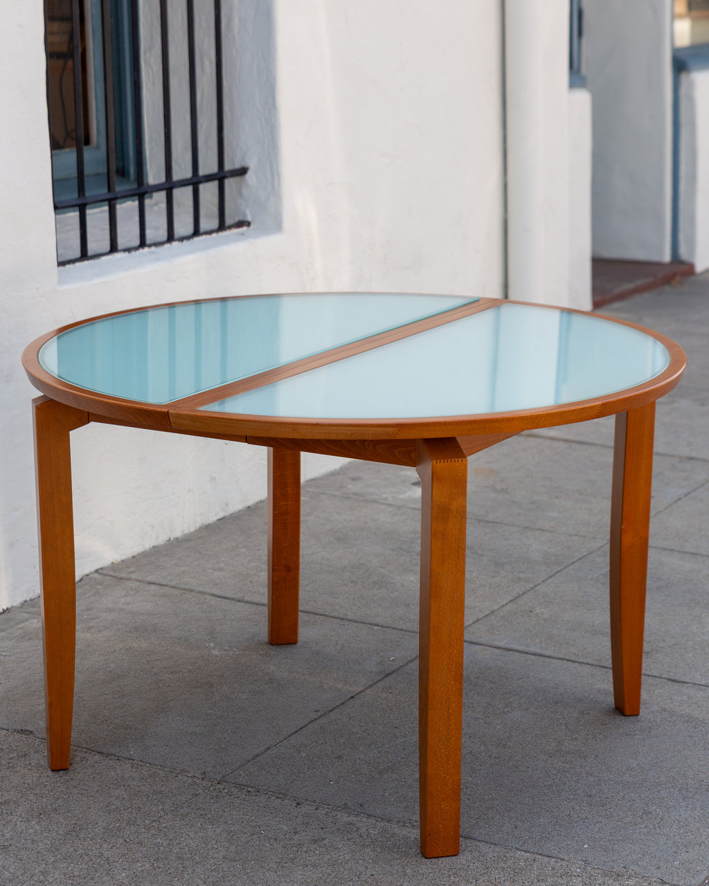 Modernist Dining Table with One Leaf
