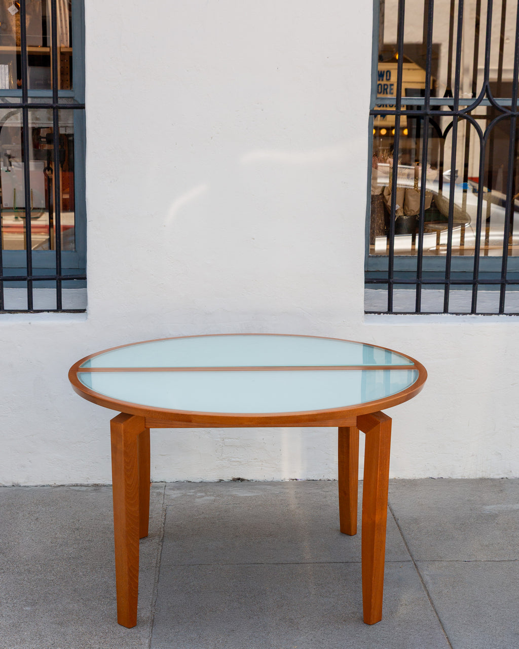 Modernist Dining Table with One Leaf