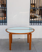 Modernist Dining Table with One Leaf